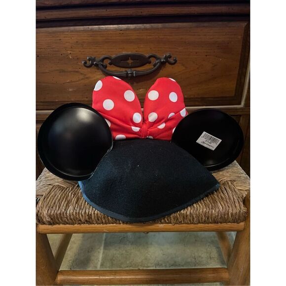 Disney Theme Parks Minnie Mouse Polkadot Ears Hat Youth Sz - Picture 3 of 8